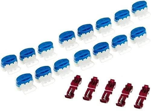 Genisys 15 connettori Cavo + 5 terminali di connessione compatibili per Robomow ® RX* RC* RS* - Scatola richiudibile