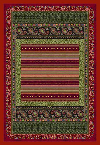 Bassetti Cervino V1 Plaid, Baumwolle, Rot, 135x190 cm