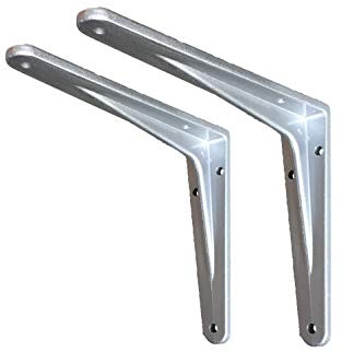 Sunload Aluminium Schwerlastkonsole, grau, 2 Stück (150 x 125 mm)