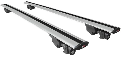 accessorypart Compatibile con Opel Mokka A (J13) 2012-2016 HOOK Model Barre Tetto Portapacchi Auto Barre Portatutto Grigo Alluminio 2 Barre