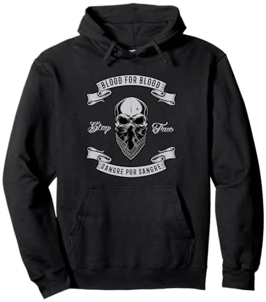 Blut Für Blut Sangre Por Sangre Skull Bandana Pullover Hoodie