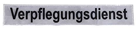 RescPol Rückenschild Verpflegungsdienst - 30 x 5cm - weiß