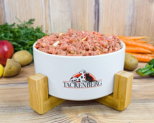 TACKENBERG 14 x 500 g (7kg) - Barf Bio-Menü vom Huhn mit Blättermagen, Möhre & Apfel für Hunde