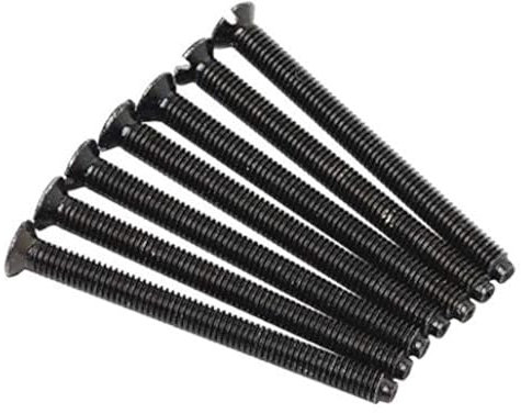 One Stop DIY 100 X Electrical Black Screws For Light Plug Socket Box Steel 3.5 X 75mm NEW