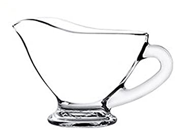 CHENMIAOMIAO Sauce Boat Gravy Bowl Glass Cream Pitcher with Handle Suitable for Serving Milk Salad Dressing Sauce Hot Maple Syrup 60ml / 170ml / 250ml Gravy Boat pour ladle (Size : 60ml)