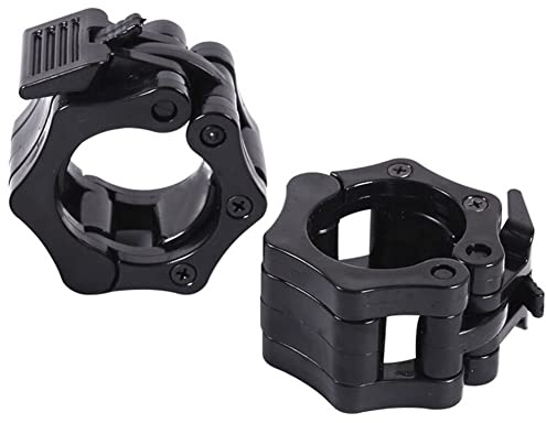 EastyGold Barbell Clamps Olympic Spinlock Collars Dumbbell Clips Weight Lifting Bar Lock Quick Release Professional Barbell Buckle 1 Pair for Gym Exercise Fitness Body Building 2 Inches