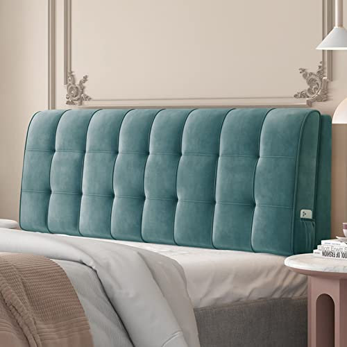 Einfarbiges Kopfteil Ruhekissen,Wandkissen Großes Lesekissen Lendenwirbelstütze Bettrückenlehne Abnehmbare Kollision Für Tagesbett, Etagenbett, Bank,C,with headboard 63/160cm