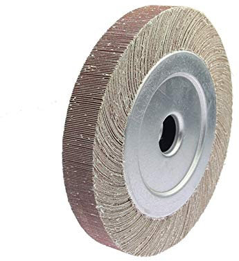 BomDog Mola Lamellare Abrasiva da Mille Pagine su Mola Lucidante a Flangia per Metallo e Legno/P120/250X30X32Mm