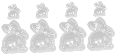 OUNONA 8pièces Moules à Pâtisserie Forme De Lapin Pour Pâques Kit De Moules à Chocolat Pour Gâteaux Et Desserts Maison