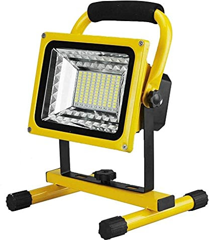 Générique Projecteur LED 500W 5000LM Projecteur Extérieur | Lampes de Travail Rechargeables avec indicateur de Batterie | Lumières de sécurité portatives à LED