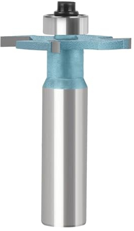 1pcs Biscuit Jointer Router Bit, 12mm 12.7mm Trimmer Cleaning Flush Trim End Mill Depth Slot Woodworking Milling Cutters(12.7X3mm)