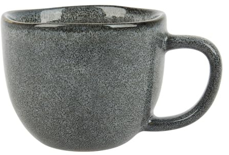 GENEVIEVE LETHU 535336 Tasse 10 cl en Grès - Collection NUANCIA - Ø 6.5 cm H 5.5 cm - Coloris Gris foncé, petite