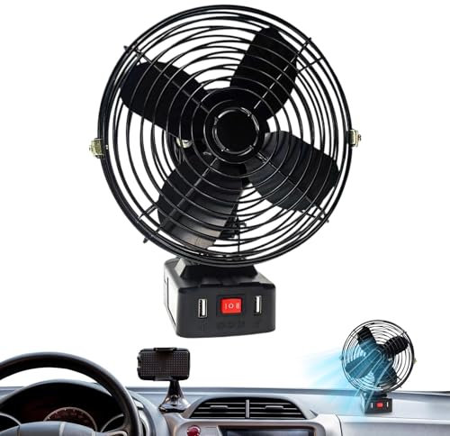 di circolazione 'aria per auto, ventola di raffreddamento per veicolo - Condizionatore per auto alimentato da USB - Condizionatore portatile per auto, sedile