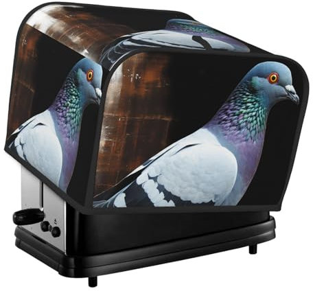 Tauben-Toaster-Abdeckung, 4 Scheiben, Küche, kleine Geräte, Abdeckungen mit Taschen, Toaster, Staubschutz mit Griff oben, waschbar, Universal-Brotbackmaschinen-Abdeckung für Küche