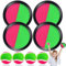 GQBVPN Captura Bolas Raqueta Set, Juego de Lanzamiento y Captura Deportiva, Juego de Playa Exterior Interior Piscina Terraza para Infantiles Adultos 2 3 4 5 6 7 8 9 10 11 Años Pascua Regalos