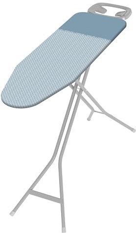 COLOMBO Asse da Stiro SOLID Jr 114x36 cm, Regolabile 5 Posizioni fino a 90 cm, Poggiaferro Rinforzato, Foderina in Cotone Biologico con Parking Zone per appoggiare direttamente il ferro, Made in Italy