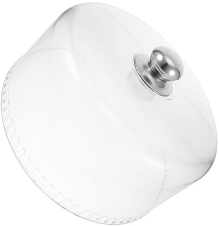 Healifty Couvercle Alimentaire Réutilisable en Plastique Transparent pour Présentoir à Gâteaux, Couvercle De Présentoir à Desserts pour Collations Fruits Fromage (30x13cm)
