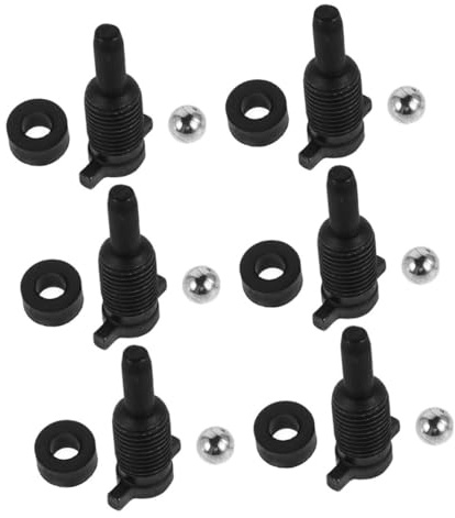 ABOOFAN 6 Set Floor Jack Replacement Parts Seal and Plug Hydraulic Jack Return Valve Vertical Release Screw for Maintenance Use Plugs