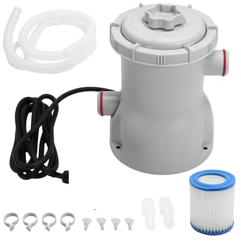 Pompe de Puits, Pompe de filtration de piscine, 330 GPH, filtres de piscine électriques à pagaie, petite pompe de filtration de piscine