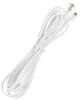 Kisangel Cavo di Rete Fissa Conduttori PC Cavo di Collegamento Telefonico Accessori per Rete Fissa per Telefono Fax Modem