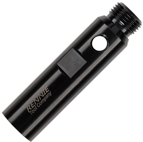 Rennie Tools - 100mm Long 1/2 BSP Diamond Core Drill Extension Rod | Heavy Duty Steel Core Bit Extension Bar for SDS, SDS+ & Standard Core Drills. For Dry Core Drilling