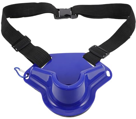 BESTonZON Portacanna da Cintura Regolabile in Abs Blu Resistente All'usura Supporto Imbottito per Canna da Pesca per Pesca in Barca Outdoor