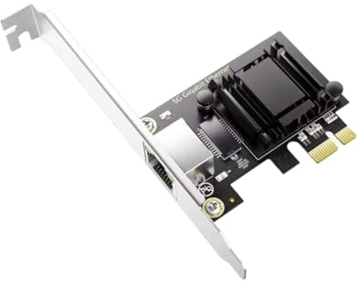 Osmond Tarjeta de Red PCI-e 5G A RJ45 RTL8126, Interfaz RJ45 de 1000/5000 Mbps, Adaptador Gigabit Ethernet PCI Express X1.