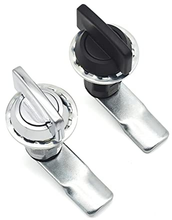 Cam-Sperre, T-förmiges Einsteckschloss mit Nocken for Möbel, mehrfarbig(Black)