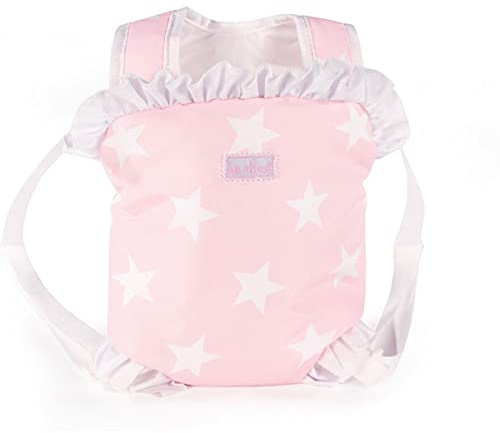 La Nina (24X31X2 Cm) Mochila Portabebé para Muñecas Carlota, color rosa, 24 x 31 x 2 cm (Diset 60407)
