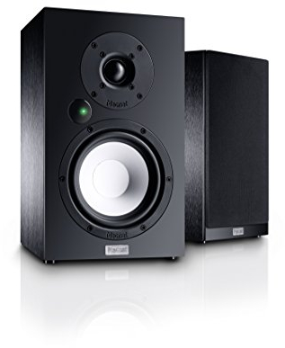 Magnat Multi Monitor 220 | Aktives Lautsprecherset mit aptX Bluetooth, Phono-Eingang und Fernbedienung | Komplettsystem für Vinyl- und Streaming-Nutzer, Schwarz