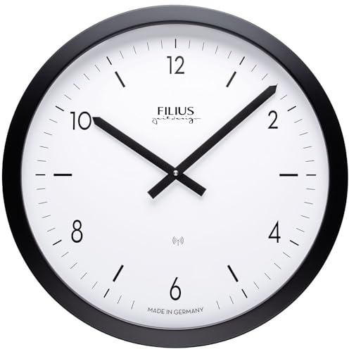 Filius-Zeitdesign Wanduhr 40cm 0304-7 schwarz