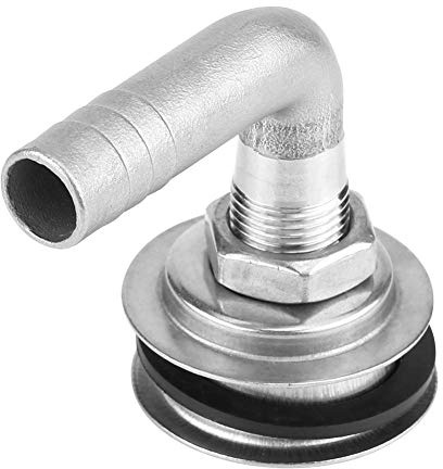 Tankentlüfter für Boote, Universal 90 ° Edelstahl Marine Unterputz Kraftstoff Gas Tank für 5/8 Schlauch