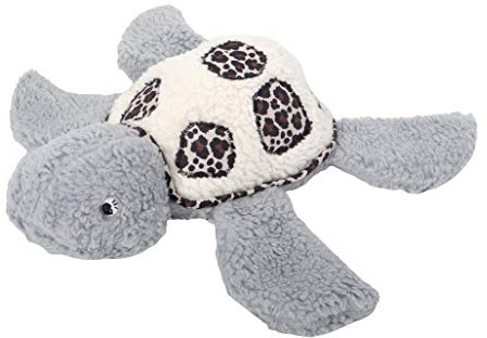 Stoffpaket Kuscheltier Schildkröte Romea für 2 Größen - Nähset inkl. Papier Schnittmuster - Grau/Natur Leo, 2 Größen