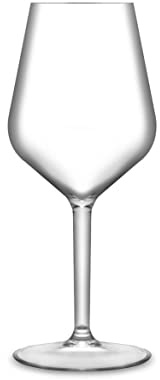 RucBicchieri Set 6 Verres EVENT TASTING BLOWN STEMGLASS 33cl. INCASSABLE, TRANSPARENT, en Tritan®, BPA-Free, Réutilisable et Lavable en Lave-vaisselle, Effet Verre