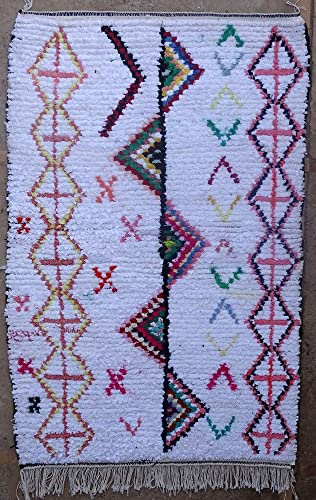Alfombra de bereber marroquí auténtica, de tejido reciclado, 150 x 100 cm, 111,63 € Circon