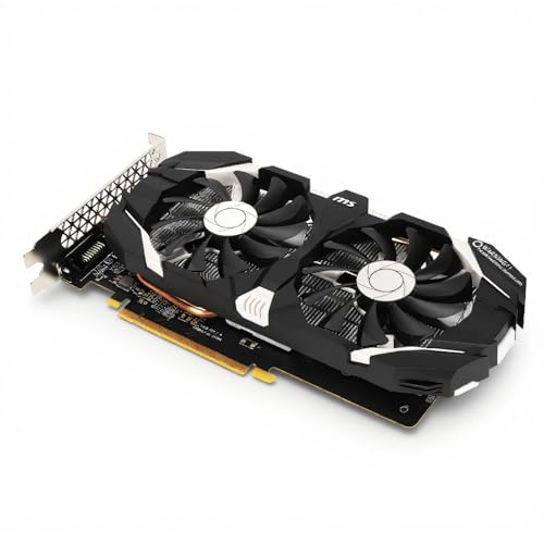 1060 Grafikkarte, Computergrafikkarte 6 GB GDDR5 192 Bit mit Zwei Lüftern 4K HDR Technologie 8008 MHz Gaming Grafikkarte mit HDMI DVI DP Anzeigeschnittstelle(6 GB)