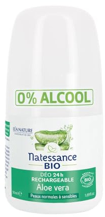 Natessance déo 24H rechargeable Aloe Vera bio 50ml