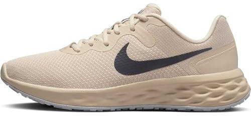 Nike Revolution 6 Straßenlaufschuh für Herren, Oatmeal/Gridiron-Oxygen Purple, DC3728-101, 42.5 EU (9 US)