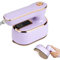 AUAUY Mini Ferro da Stiro, 1000W Ferro da Stiro da Viaggio, Ferro da Stiro a Vapore, 2 in 1 Ferro Verticale a Vapore e Ferro da Stiro, Riscaldamento Veloce in 20s, 100ml - Viola