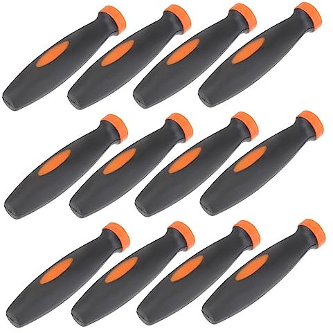 Hemobllo 12 Stück Gummigriffe Für Feilen Ergonomisch 4mm Lochdurchmesser Rutschfest Holzbearbeitungswerkzeuge