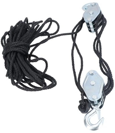 Robustes 4400-LB-Seilzug-Flaschenzugsystem, 8:1-Hebekraft-Flaschenzugsystem mit Konstruktion aus Legiertem Stahl, Flaschenzug für Sportler, Menschen mit Behinderungen und Mehr