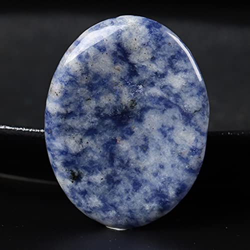 EKFBQBGW Raumdekoration Handschmeichler-Daumenstein, natürlicher Edelstein, Kristallexemplar, Heimbüro-Desktop-Dekoration, handgefertigtes Artware-Geschenk (Color : Blue, Size : One Size)