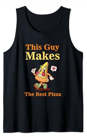 Machine à pizza amusante pour hommes et femmes Cool Guy Best Pizza Débardeur
