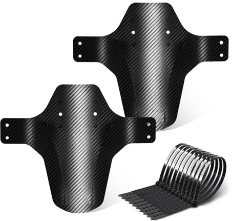 FETESNICE ETESNICE Guardabarros para MTB (Delantero y Trasero) – Juego de Guardabarros para Bicicleta de montaña [20-29 Pulgadas] – Universal, Compatible con la mayoría de Bicicletas (XIAO-DNB-2TW)