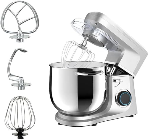Kitchen Stand Mixer, 11L Large Capacity Mixer, Tilt Head Dough Blender, with Agitator, Dough Hook, Egg Beater, 6-Speed Adjustable, Multi-Function Cook Machine, for Most Home Chefs