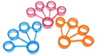 Theralino Fingertrainer Jelly 3er Set – Hand- und Fingertrainer für Fitness und Rehabilitation, 3 Widerstände: Rosa (Leicht), Orange (Mittel), Blau (Schwer), Ideal für Dehnungs- und Kräftigungsübungen