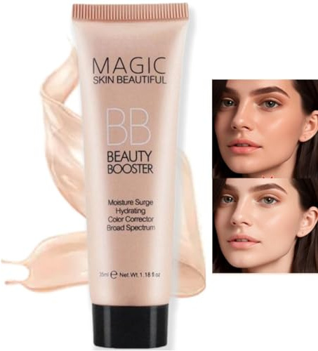 Xinyig BB Cream Light, Hydrating Full-Coverage Foundation & Concealer, Color Correcting Cream, Tinted Moisturiser with SPF 50, 5g, 01