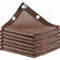 DGSFES Marrone Rete Ombreggiante Con Occhielli,85% Tenda da Sole Traspirante per Esterno Vela Ombreggiante Impermeabile per Serra Balconi Patio Pergola,2X4m Telo Ombreggiante