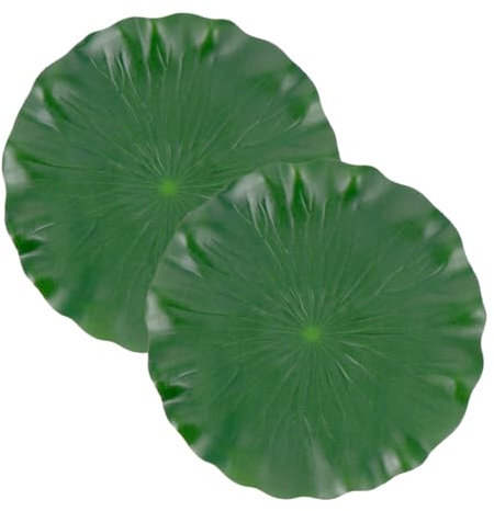 KITANDOVE 2 Stück Schwimmende Simulierte Lotusblätter Gartendeko Für Teiche Und Aquarien Künstliche Blätter Als Teichdeko