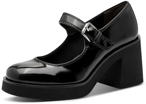 Tamaris Damen Pumps Vegan schwarz 38